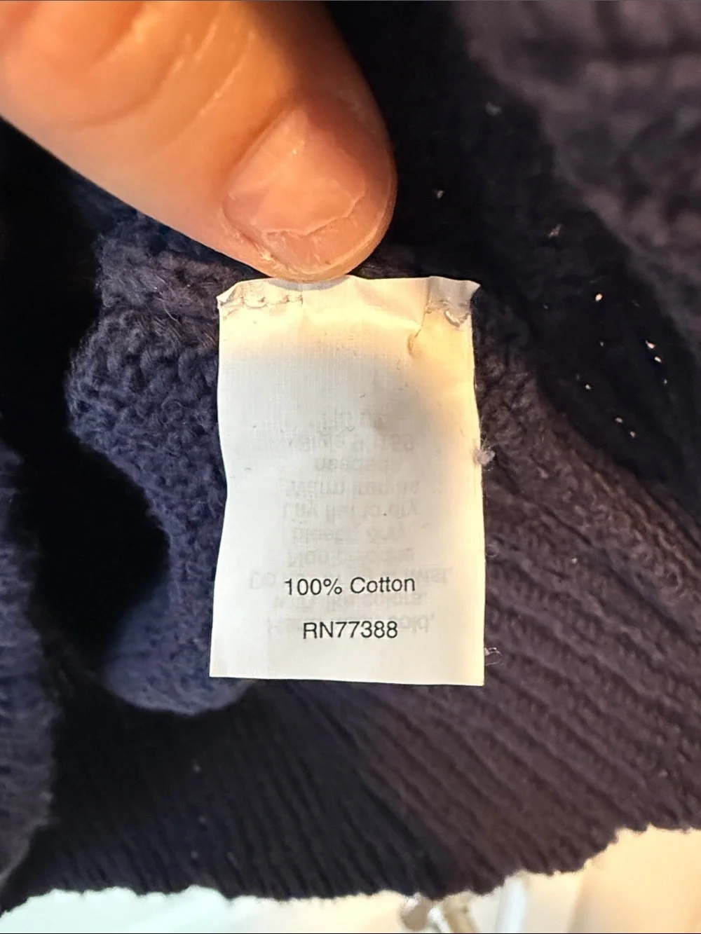 J. Crew Deep Navy V-Neck Hooded Women's Sweater lightweight cotton